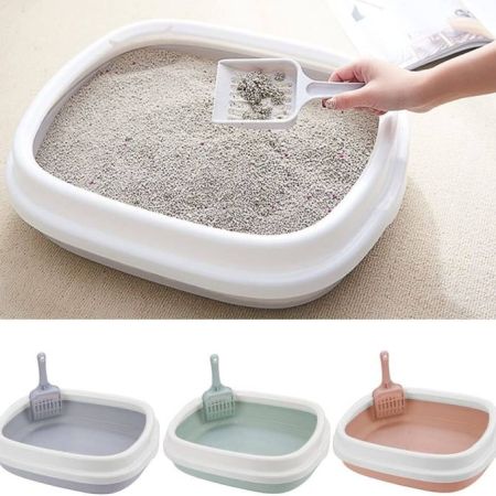 Premium Quality Cat Litter Box with Scoop