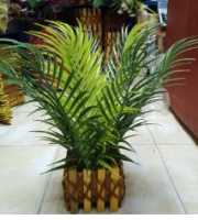 Artificial Plastic Palm Plant Tree - artificial flower